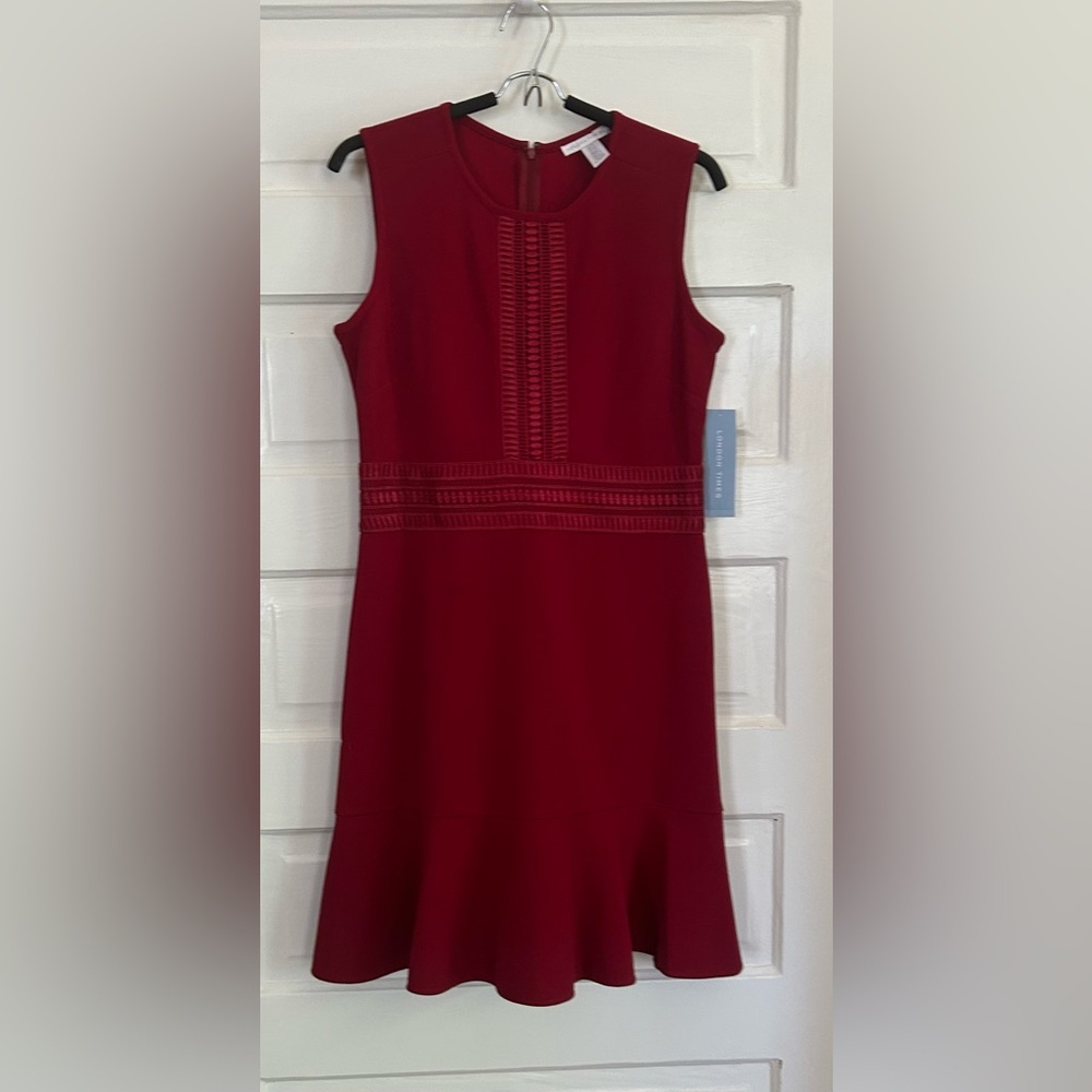 London Times Rich Red Mini Dress, size 10